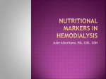 Nutritional Markers in hemodialysis