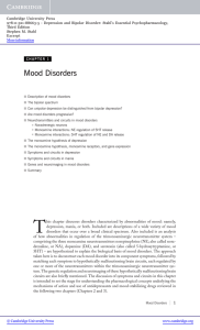 Mood Disorders - Assets - Cambridge