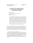 An Evaluation of the Modular Approach to the Assessment and