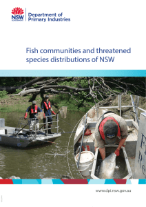 Fish communities and threatened species distribution of NSW
