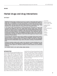 Herbal drugs and drug interactions
