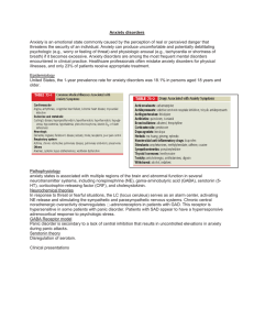 anxiety disorders(1) - temp