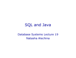 SQL and Java