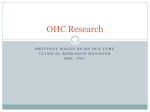 OHC Research Presentation - International Association of Clinical
