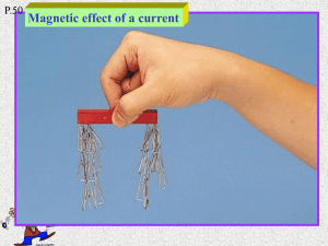 Magnetic effect of a current.pps