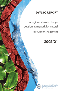 A regional climate change decision framework for natural resource