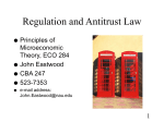 Antitrust and Deregulation