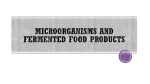 Microorganisms and fermented food products