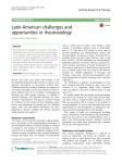 Latin-American challenges and opportunities in