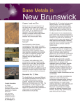 Base Metals - Government of New Brunswick
