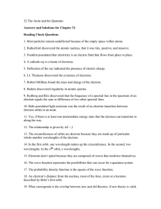 32 The Atom and the Quantum Answers and Solutions for Chapter