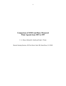 Comparison of SSM/I and Buoy-Measured Wind Speeds