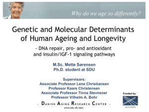 Genetic and molecular determinants of human ageing and longevity