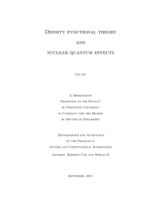 Density functional theory and nuclear quantum effects