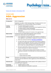 Lesson plan: AQA: Aggression