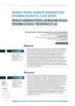 overLAp SteveNS-JoHNSoN SyNdrome/toXIc epIdermAL