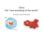 China Growth and Pollution