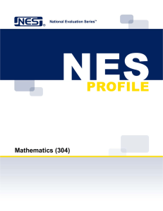 Mathematics (304) - National Evaluation Series