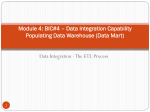 Data Integration - The ETL Process