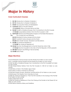 Major in History - John Cabot University