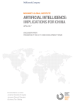 ARTIFICIAL INTELLIGENCE: IMPLICATIONS FOR CHINA
