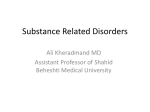 Substance Related Disorders