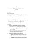 3 Evolution, Biodiversity, and Population Ecology