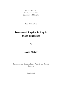 Structured Liquids in Liquid State Machines