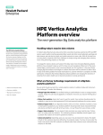 HPE Vertica Analytics Platform overview is the next
