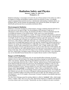 Radiation Safety and Physics