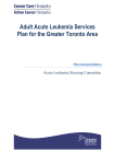 Adult Acute Leukemia Services Plan for the Greater Toronto Area