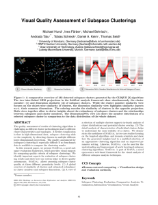 Visual Quality Assessment of Subspace Clusterings