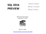 SQL 2016 is HUGE!!!
