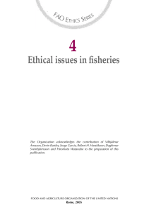 Ethical issues in fisheries