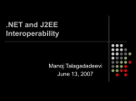 .NET and J2EE Interoperability