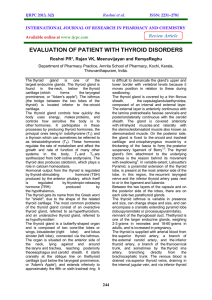 evaluation of patient with thyroid disorders