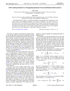 Full Counting Statistics in a Propagating Quantum Front and