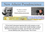 AtheistPseudoScience.ppt - Heinz Lycklama`s Website