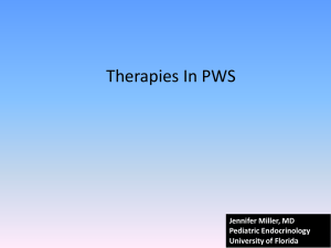 Therapies In PWS