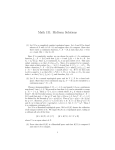 Math 131: Midterm Solutions