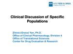 Clinical Discussion of Special Populations - M