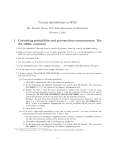 Normal distributions in SPSS/PASW: Probabilities - BYU