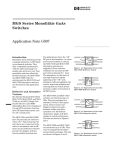 MGS Series Monolithic GaAs Switches Application Note G007