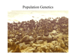 Conclude population genetics - April 13
