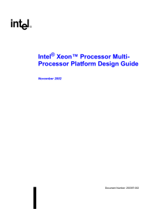 Intel(R) Xeon(TM) Processor Multi-Processor Platform