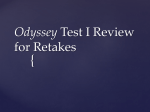 Odyssey Test I Review for Retakes