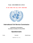 Form ICSC/HRPD/H/1/2012 - the International Civil Service