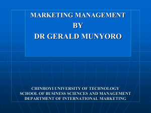 markets - Chinhoyi University of Technology