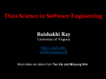 Data Science in Software Engineering