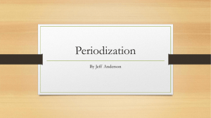 Periodization - be historical